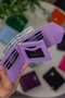 Zoozie Bags Cartera de Mujer Lila, 100% Cuero PU, Elegante y Sofisticada para Uso Diario y Salidas